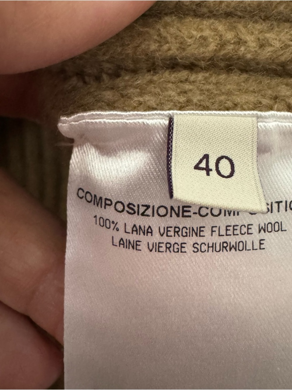 Stella McCartney wool Camel-Brown Ribbed Sleeveless Turtleneck Sweater Vest 40 - Picture 5 of 8